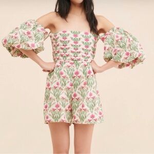 Especia Floral printed Off-Shoulder Romper